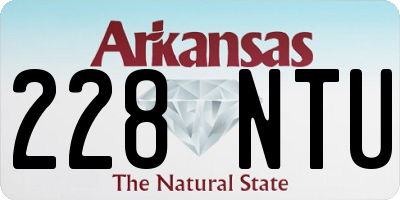 AR license plate 228NTU