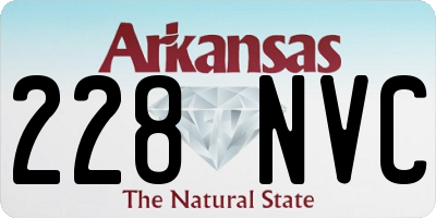 AR license plate 228NVC