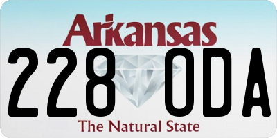 AR license plate 228ODA