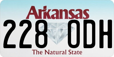 AR license plate 228ODH