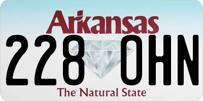 AR license plate 228OHN