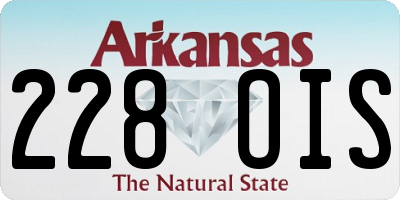 AR license plate 228OIS