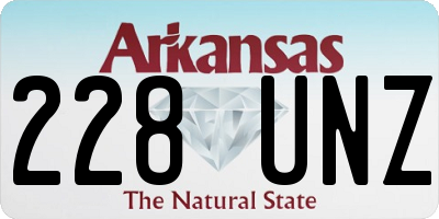 AR license plate 228UNZ