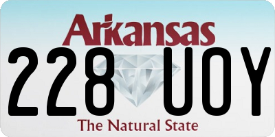 AR license plate 228UOY