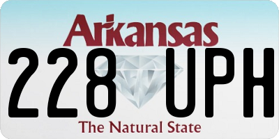 AR license plate 228UPH