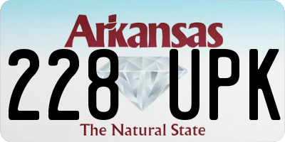 AR license plate 228UPK