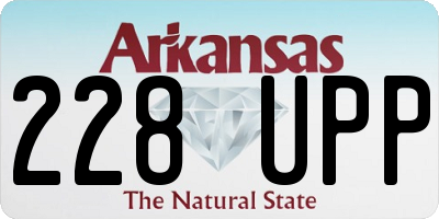 AR license plate 228UPP