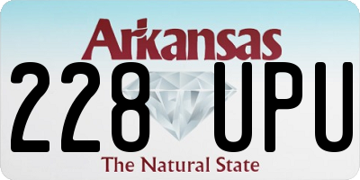 AR license plate 228UPU