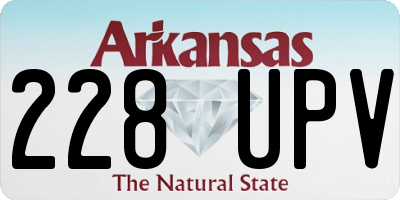 AR license plate 228UPV