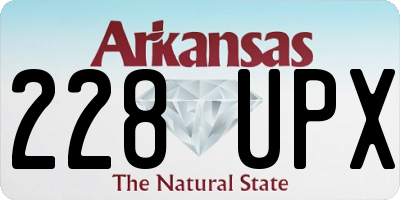 AR license plate 228UPX