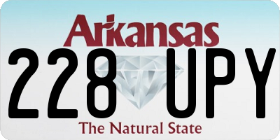 AR license plate 228UPY