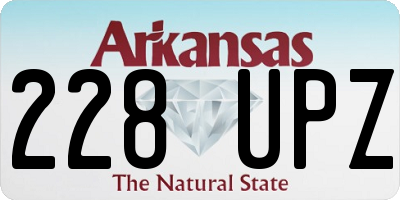 AR license plate 228UPZ