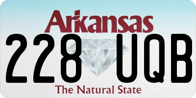 AR license plate 228UQB
