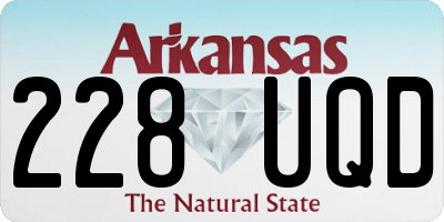 AR license plate 228UQD