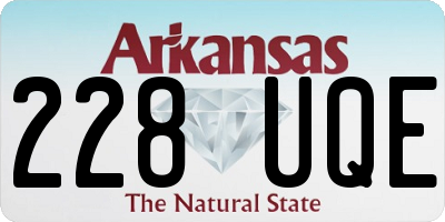 AR license plate 228UQE