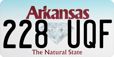 AR license plate 228UQF
