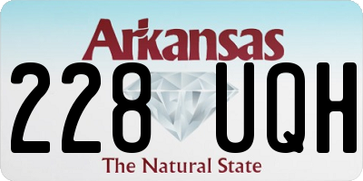 AR license plate 228UQH