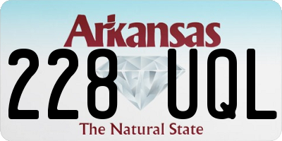 AR license plate 228UQL