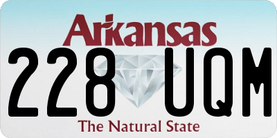 AR license plate 228UQM