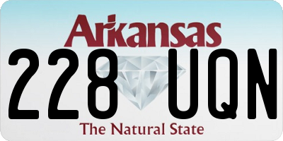 AR license plate 228UQN