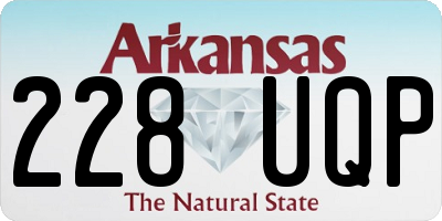 AR license plate 228UQP