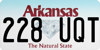AR license plate 228UQT
