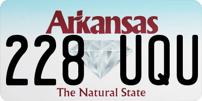 AR license plate 228UQU