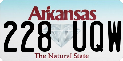 AR license plate 228UQW