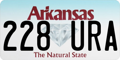 AR license plate 228URA