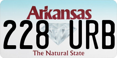 AR license plate 228URB