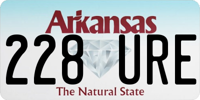 AR license plate 228URE