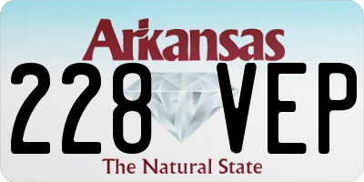 AR license plate 228VEP