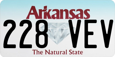 AR license plate 228VEV