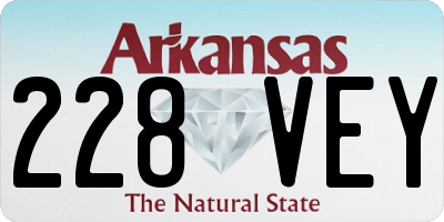 AR license plate 228VEY