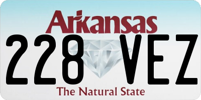 AR license plate 228VEZ