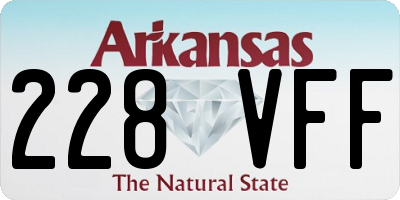 AR license plate 228VFF