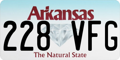 AR license plate 228VFG