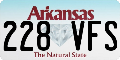 AR license plate 228VFS