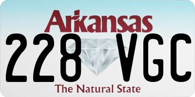AR license plate 228VGC