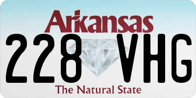 AR license plate 228VHG