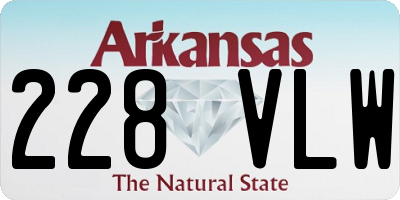 AR license plate 228VLW