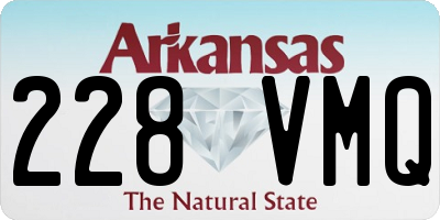 AR license plate 228VMQ