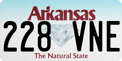 AR license plate 228VNE