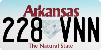 AR license plate 228VNN