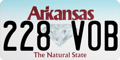 AR license plate 228VOB