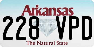 AR license plate 228VPD