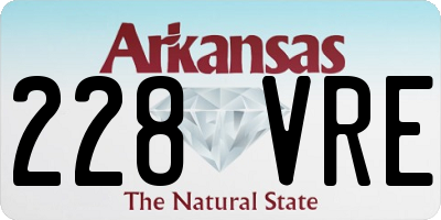 AR license plate 228VRE