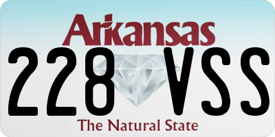 AR license plate 228VSS
