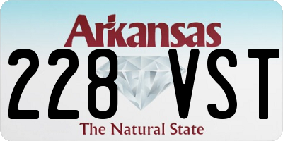AR license plate 228VST