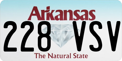AR license plate 228VSV
